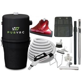 Purvac Stingray Central Vacuum And Turbo Pro Combo Kit 