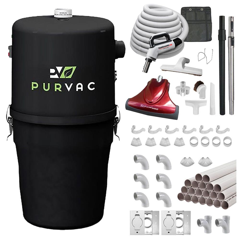 Shop PurVac All-In-One Central Vacuum System Installation, Power Unit & Attachment Kit