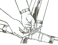 Connecting the low-voltage wire