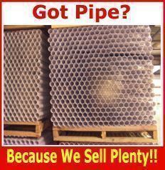 Central Vacuum Pipe on Pallets